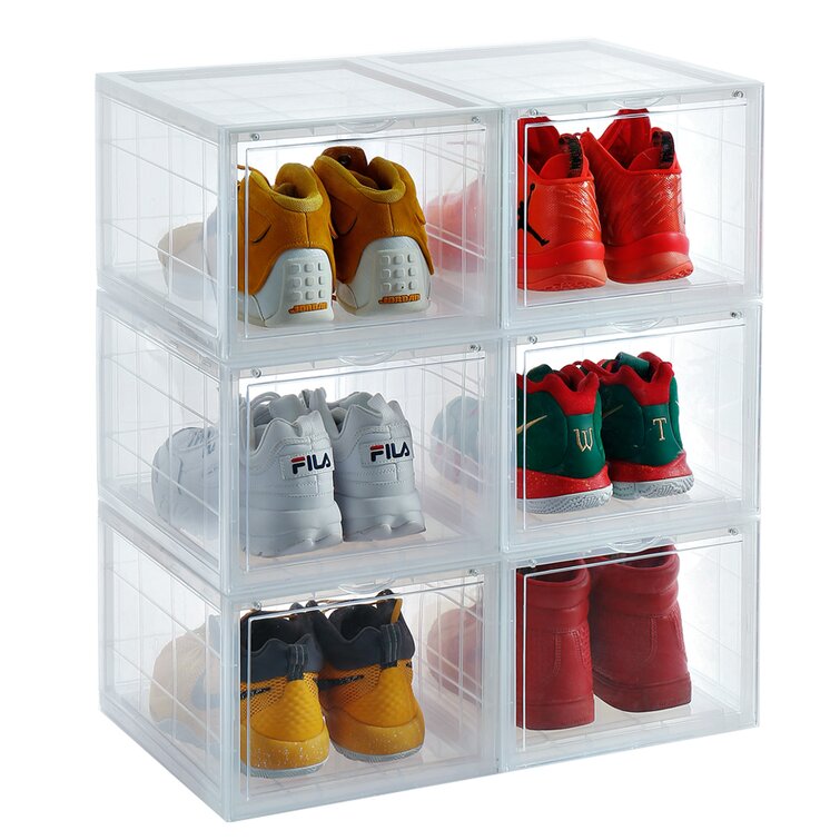 shoe organizer box stackable